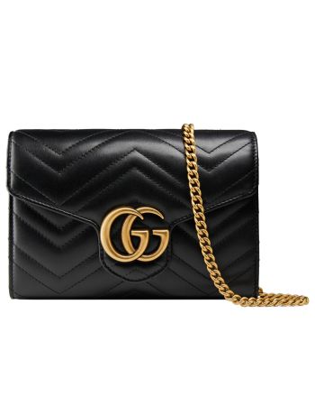 Gucci GG Marmont Matelasse Mini Bag 474575 Black